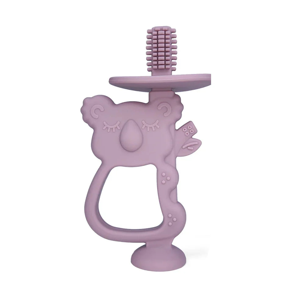 Norvo | Baby Silikon Trening Tannbørste: BPA-fri Koala Design - Sikkert Bittring Leketøy for Spedbarn, Småbarn Tandring Tilbehør