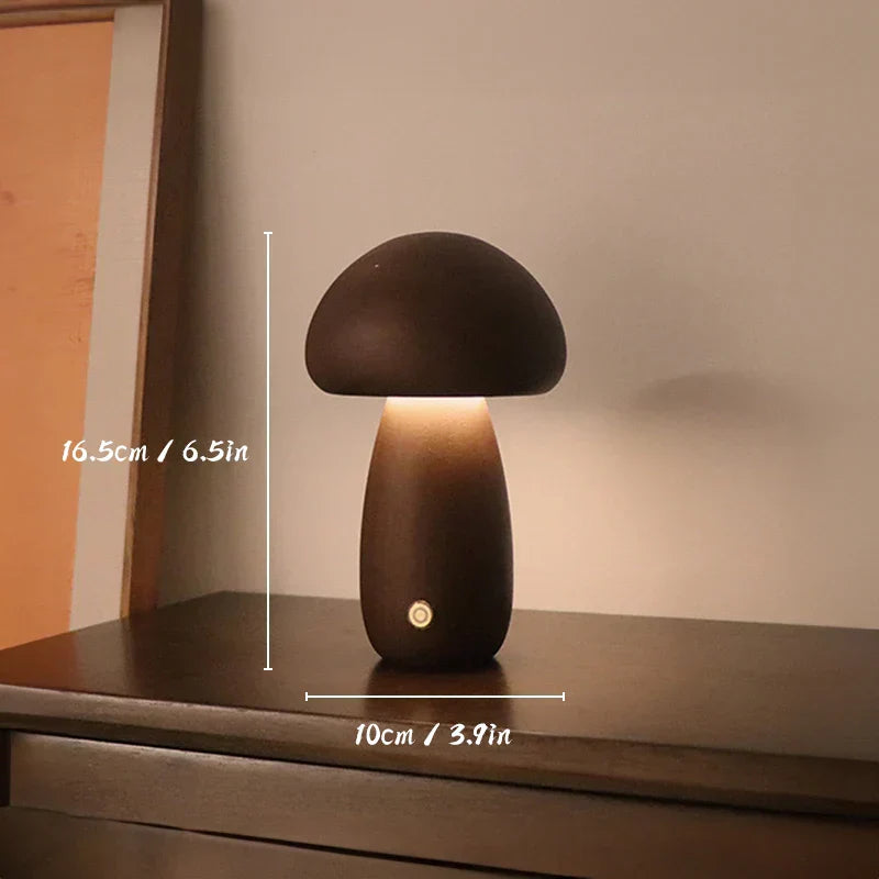 MushroomGlow™ Tre Soppformet LED Bordlampe | Naturlig Dekorativ Belysning | Atmosfærisk Lys for Hjemmet