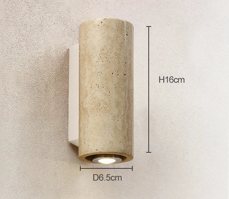 Norvo | Moderne Naturlig LED Vegglampe laget av Travertin