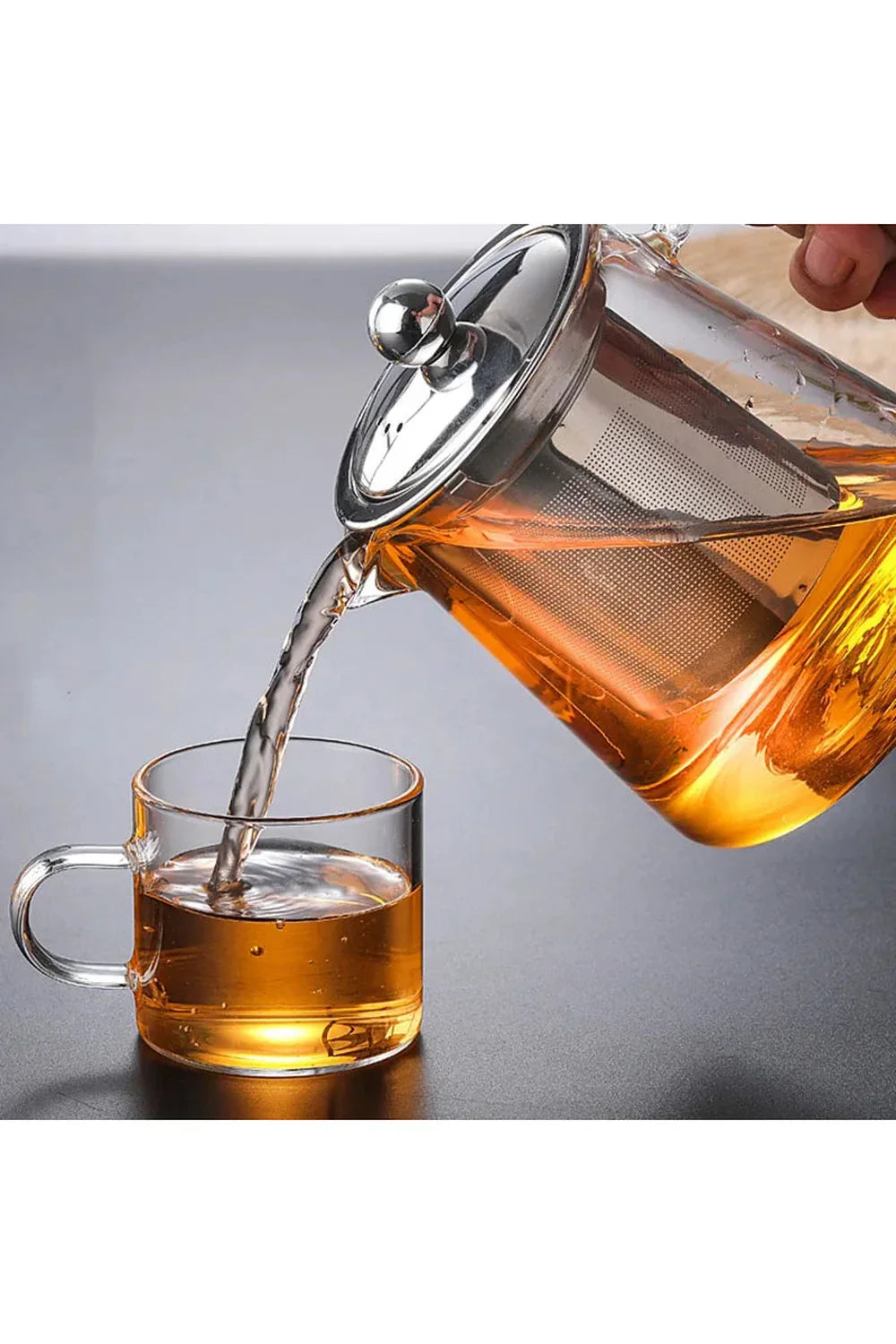 Norvo | Teapot i glass med infuser i rustfritt stål