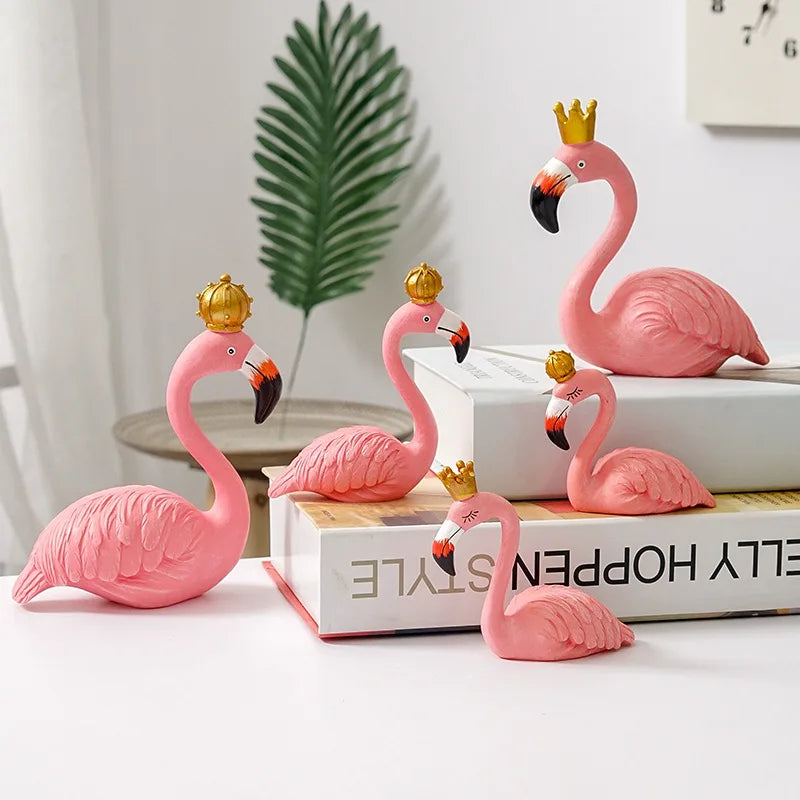 Norvo | Nordisk Flamingo Figur Figur Statue Skulptur Stue Kontor Bryllup Fest Ornamenter Hjem Dekorasjon Tilbehør