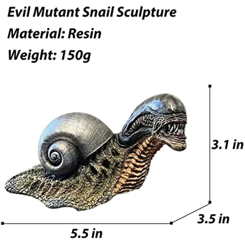 Norvo | Variasjon Snegle Statue, Resin Evil Snegle Skulptur Alien Elskerens Nye Favoritt Hjemmekontor Dekorasjon Hage Utendørs Dekorasjon