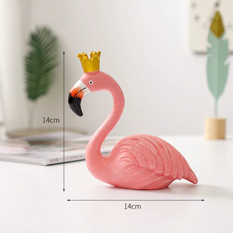 Norvo | Nordisk Flamingo Figur Figur Statue Skulptur Stue Kontor Bryllup Fest Ornamenter Hjem Dekorasjon Tilbehør