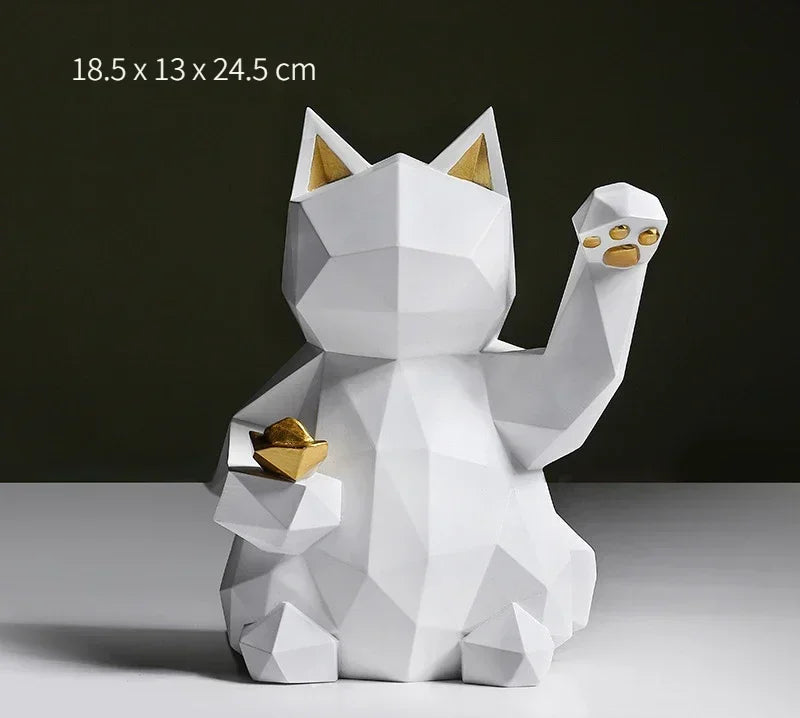 Norvo | Nordisk Minimalisme Geometri Lykke Katt Statuer