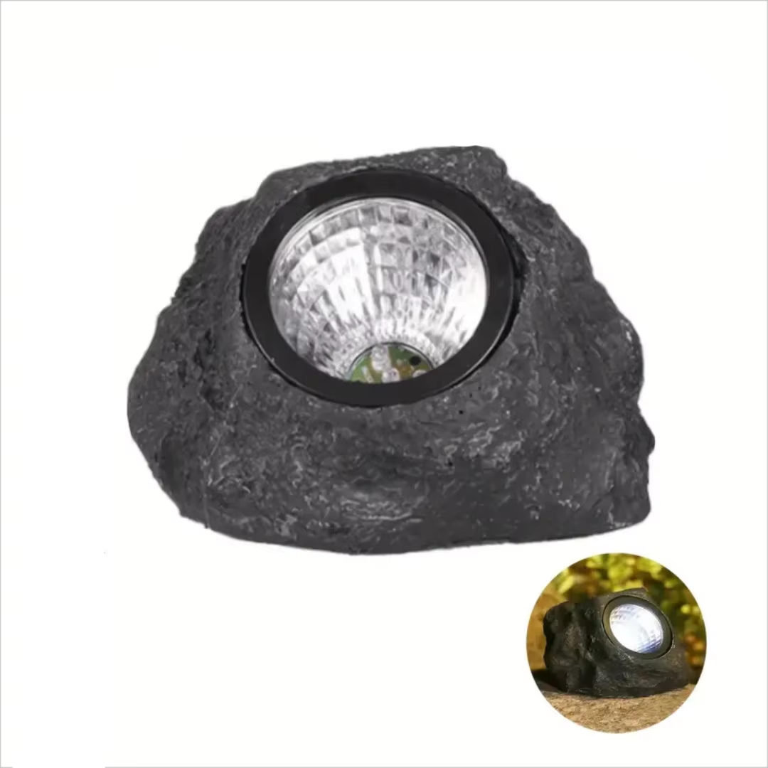 Norvo | Solar-Powered LED Stone Spotlight for Outdoor Landscaping