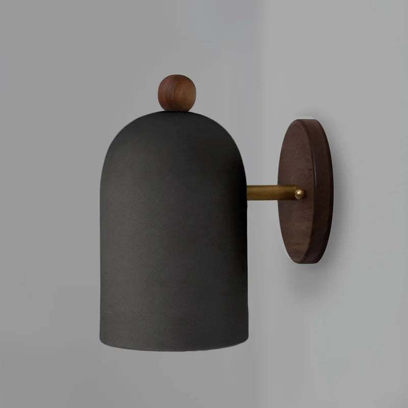 Norvo | TimberSoul – Wabi-Sabi Valnøtt Vegglampe for Naturlig Atmosfære