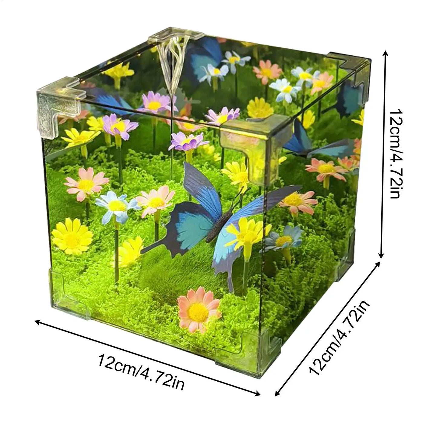 Norvo | LED Sommerfugl Hage Kuben Nattlys Dekor