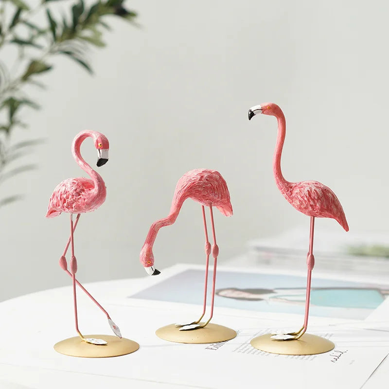 Norvo | Nordisk Flamingo Figur Figur Statue Skulptur Stue Kontor Bryllup Fest Ornamenter Hjem Dekorasjon Tilbehør