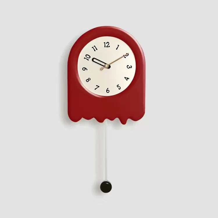 CremePendulum Klokke - Koreansk Veggklokke med Moderne Design