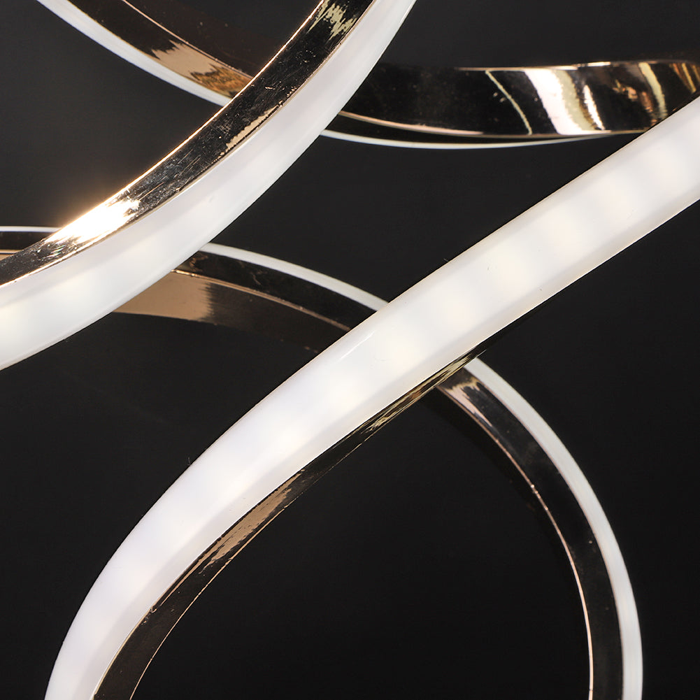 Norvo | SpiralGlow – Elegant LED Bordlampe med Koselig Varmt Lys