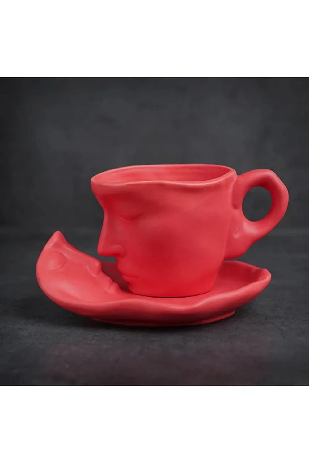 Skulptur Par Kaffeekopper Sett