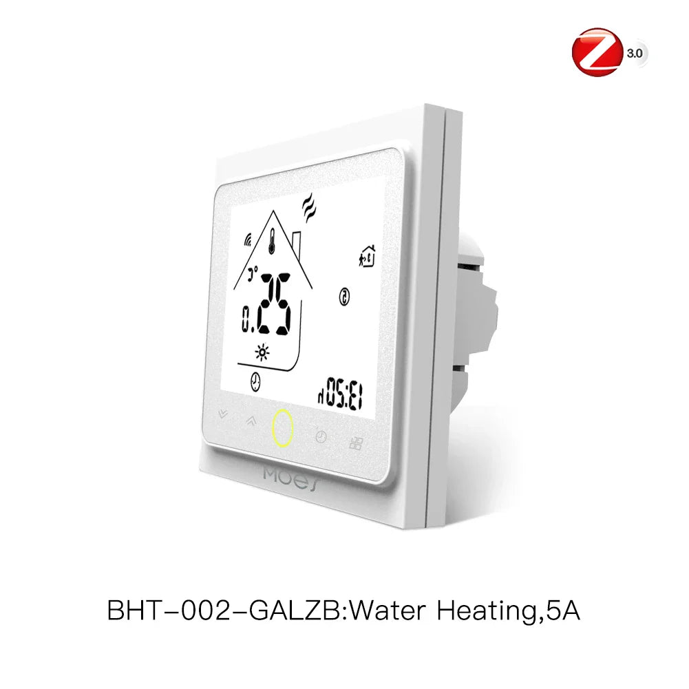 Tuya ZigBee Smart Termostat Hub med LCD-skjerm - WiFi Vannvarmer & Gulvkontroll via SmartLife Google Alexa-apper