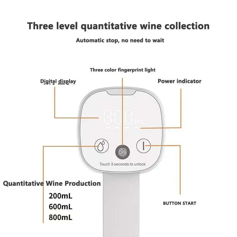 Norvo | Smart Kvantitativ Alkohol Dispenser - Høyverdig justerbar Whiskey- og Spritdispenser, sammenlegging Vindekanter