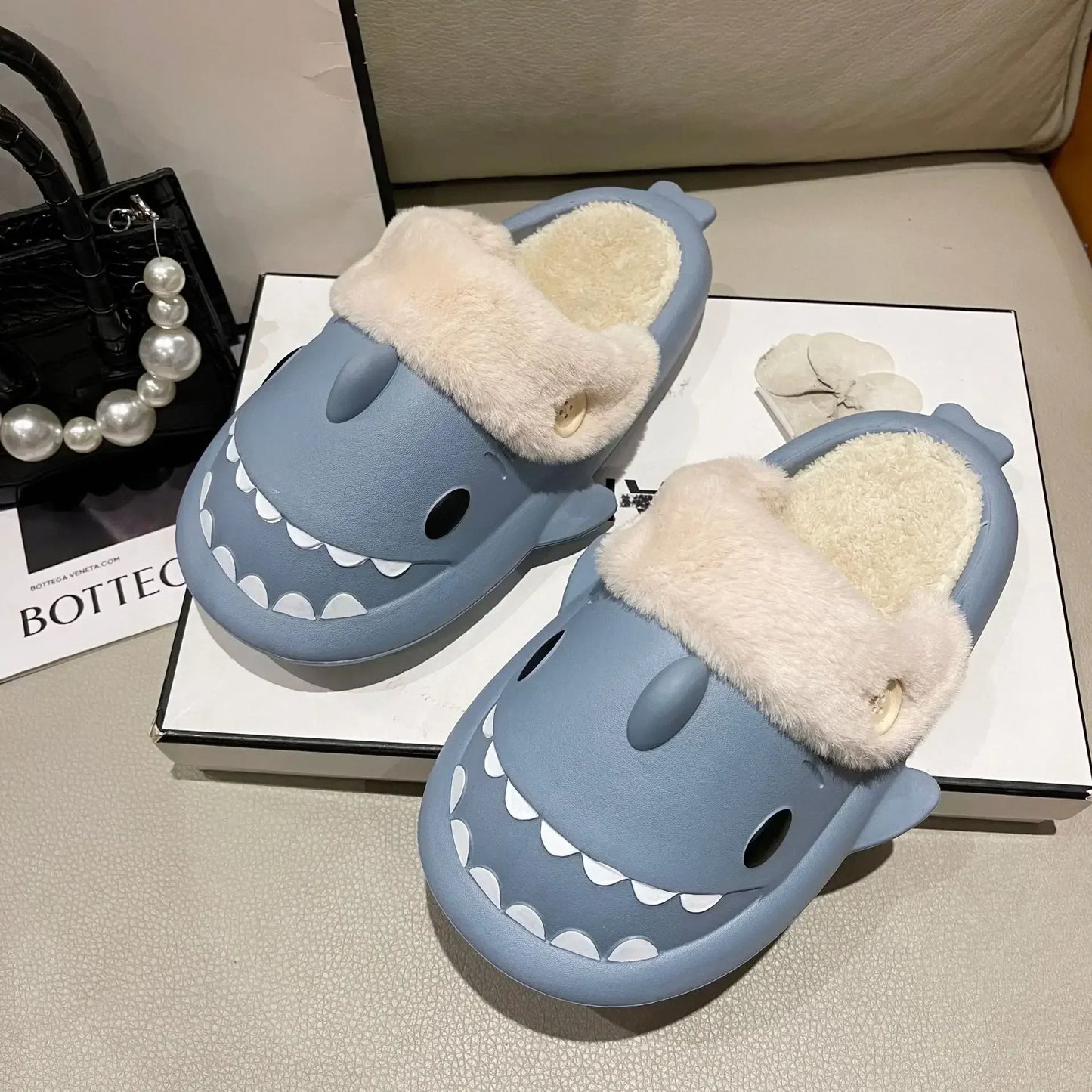 Norvo | SharkSlides - Morsomme bomullssandaler