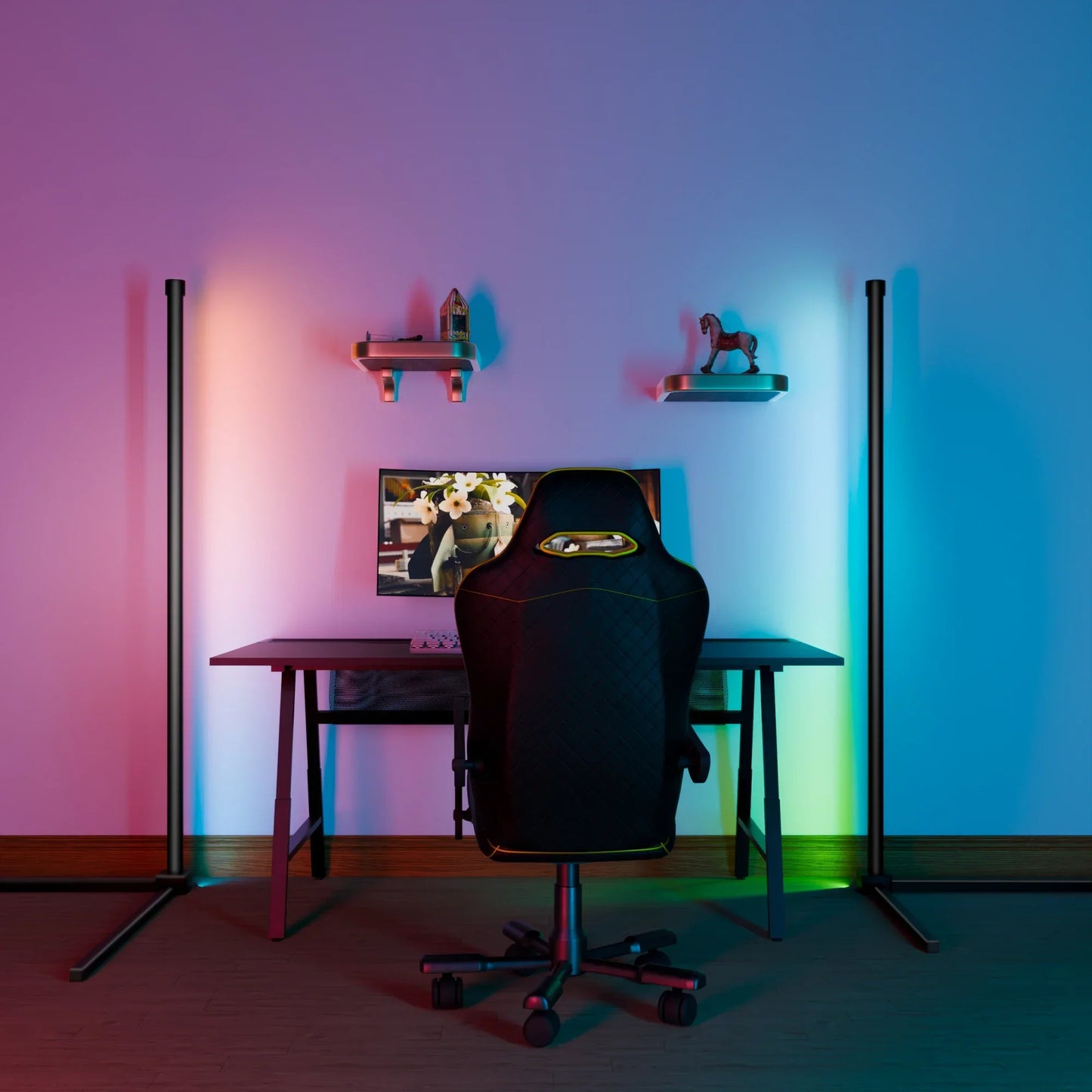 Norvo | Smart RGB Gulvlampe - 16 Million Fargeforandrende Stemningslys