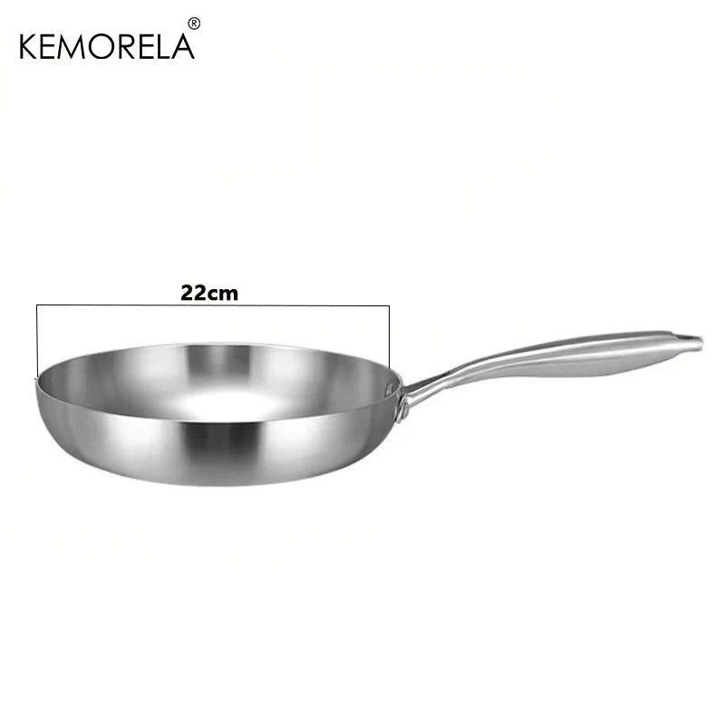 Norvo | Profesjonell Kjele-Panne - 304 Rustfritt Stål, 2MM tykk 5-lags Stål panne & Kjele
