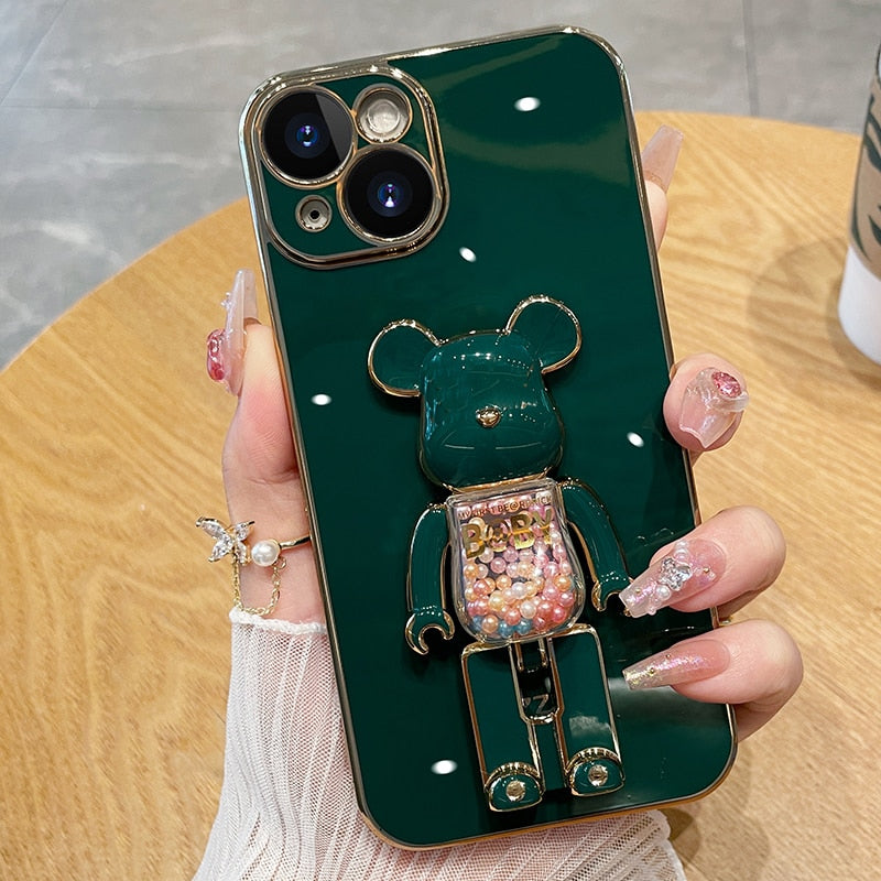 Norvo | Bear Lover Fargerik 3D Dukke Telefondeksel