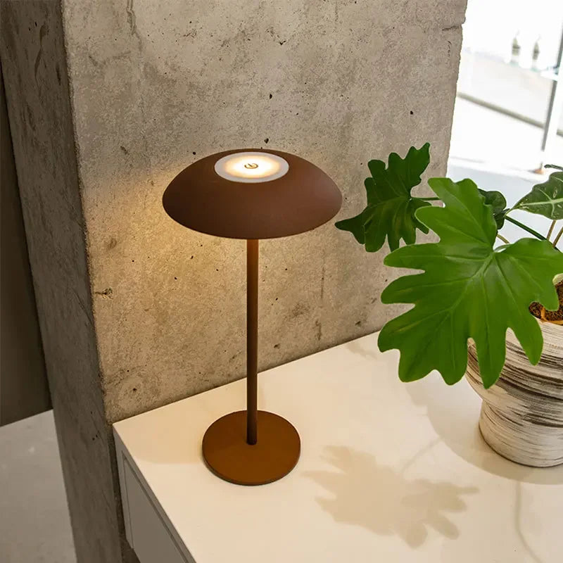 LumiLuxe - Berøringstastaturbordlampe med opplading for kontor og eventyr - Varm hvit lys