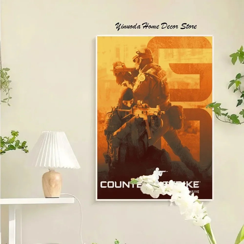 Norvo Counter-Strike 2 Plakat Veggkunst Hjemmedekorasjon Romdekorasjon Digital Maleri Stue Restaur