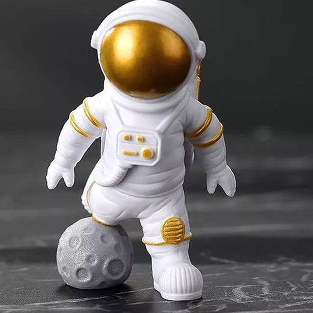 Norvo | Harpiks Astronaut Figur Statue Rom Reisende Skulptur Utdanningsleketøy Skrivebordsdekorasjon Astronaut Modell For Barn Gave