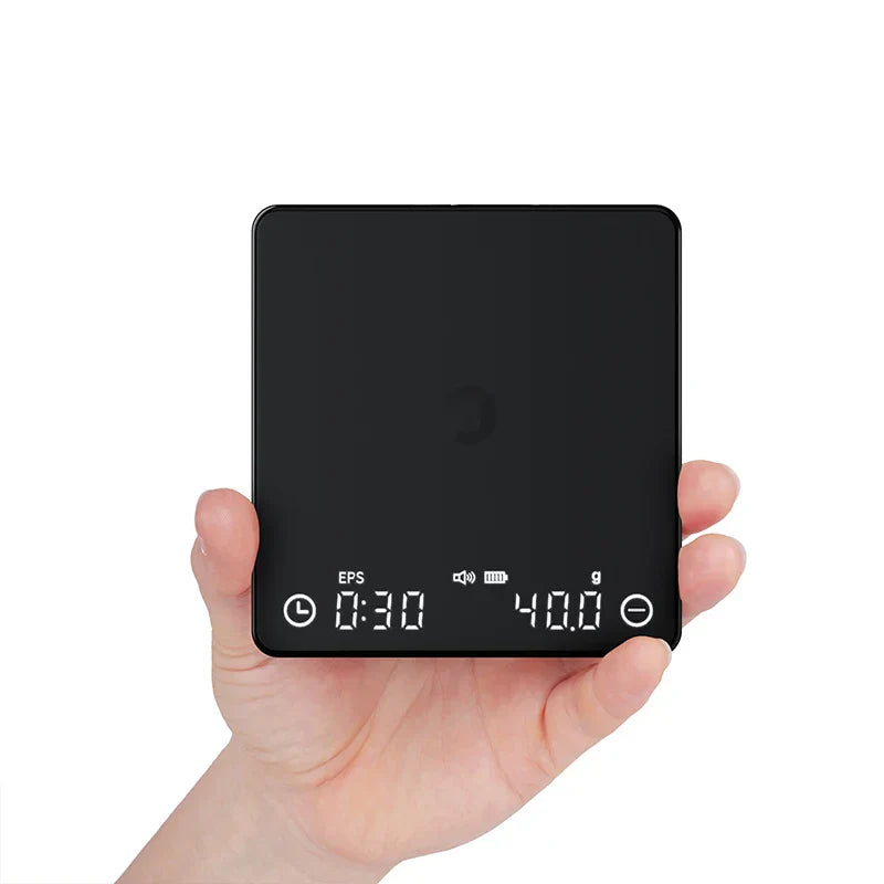 Norvo | SearchPean Tiny/Tiny2s Espresso Kaffekjøkkenvekt, Mini Smart Timer, USB, 2 kg/0.1 g/oz/ml, gratis frakt, gave til mann og kvinne