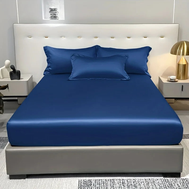Norvo | SatinDreams Luksus Fitted Ark | Silke Satin Sengark | Pustende & Kjølende | Rynkefri | Lett å Ta Vare på