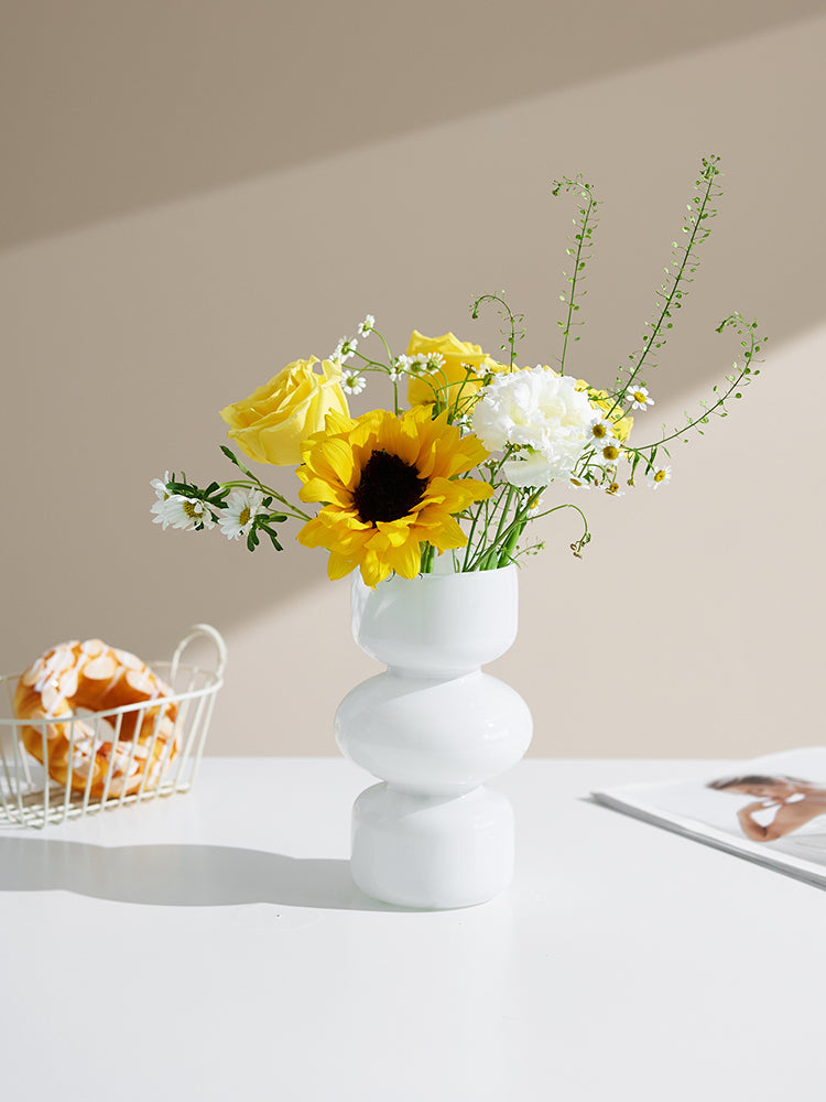 Norvo | Glass Dyre Vase - Flerfarget