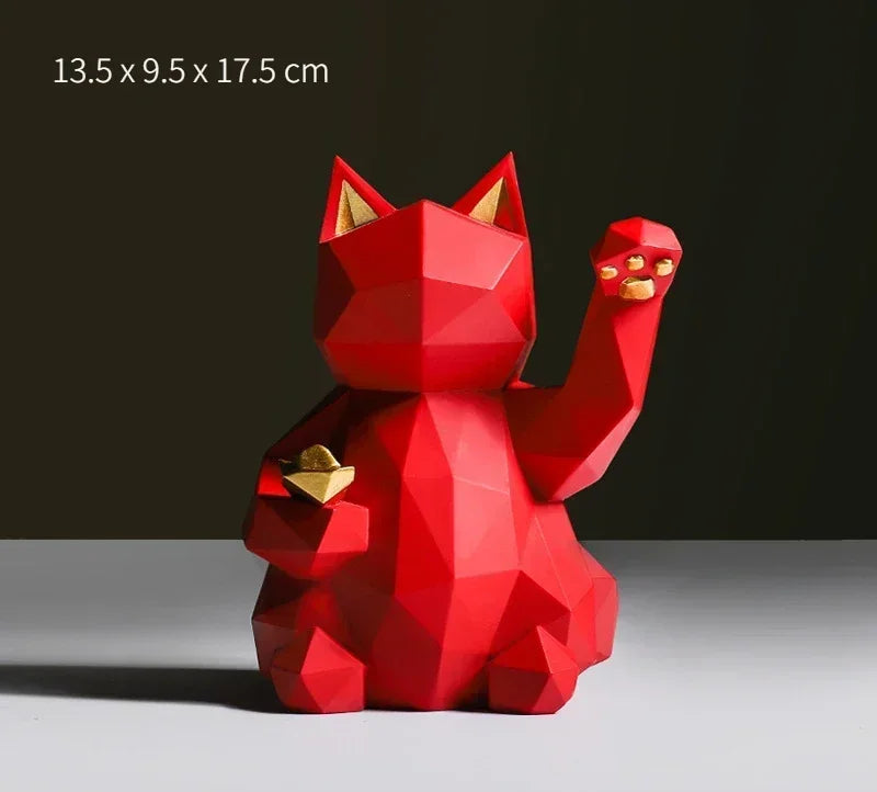 Norvo | Nordisk Minimalisme Geometri Lykke Katt Statuer