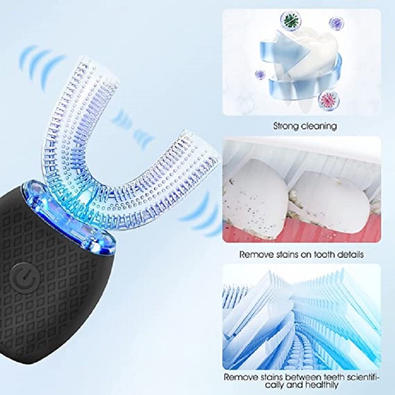 Norvo | Clean360 U-Form Blå Lys Tannrensere