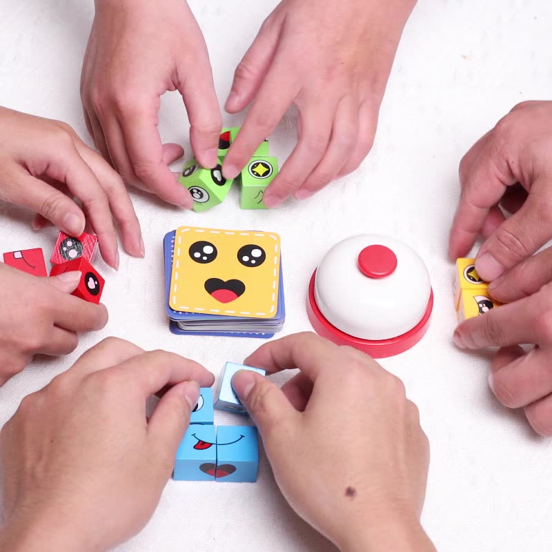 Norvo | Uttrykkende Ansikt Montessori Terning Spill