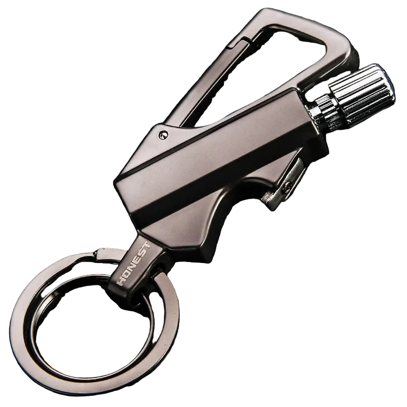 Norvo | FlareKey – Multifunksjonell Nøkkelring Lighter | Vindproof Kerosene Lighter for Utendørs & Hverdagsbruk