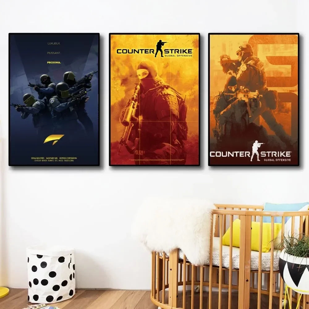 Norvo Counter-Strike 2 Plakat Veggkunst Hjemmedekorasjon Romdekorasjon Digital Maleri Stue Restaur