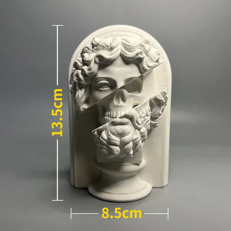 Norvo | Nordisk INS Stil Karakter Gips Statue DIY Malt Skisse Fotografi Rekvisitter Bord Dekorasjoner Hjem Kunst Gips Dekorasjon