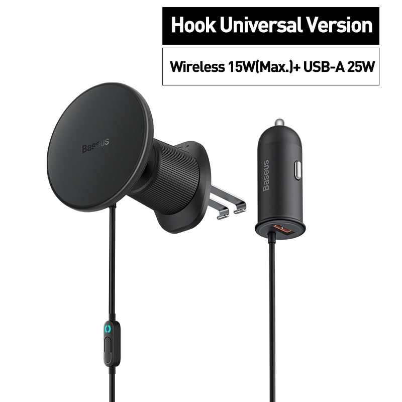 Norvo | 2i1 Bil Magnetisk Telefon Trådløs Lader Stativ