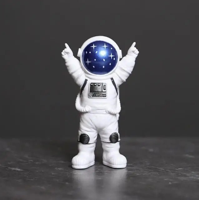 Norvo | Harpiks Astronaut Figur Statue Rom Reisende Skulptur Utdanningsleketøy Skrivebordsdekorasjon Astronaut Modell For Barn Gave