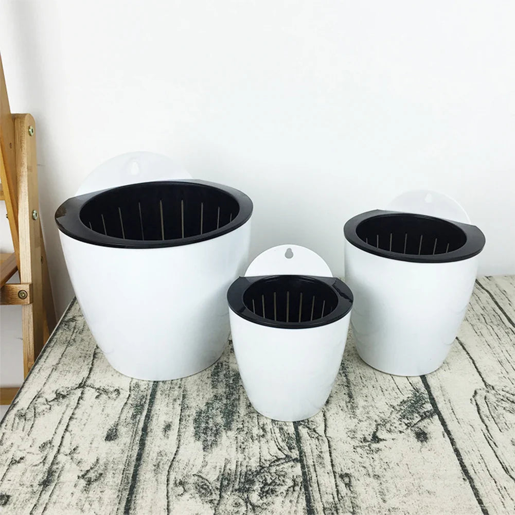 Norvo | Selvvannende hengende planterpotte – Moderne blomsterpotte for veggmontering