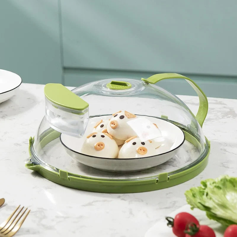 Norvo | Mikrobølgeovn Sprutdeksel med Vann Dampkoker