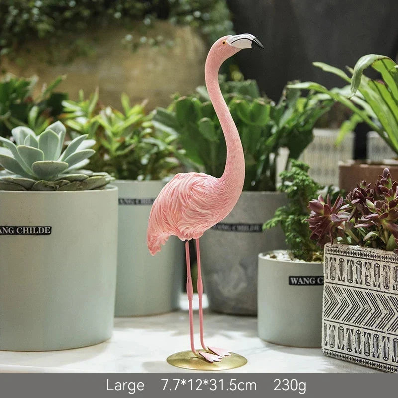 Norvo | Nordisk Flamingo Figur Figur Statue Skulptur Stue Kontor Bryllup Fest Ornamenter Hjem Dekorasjon Tilbehør