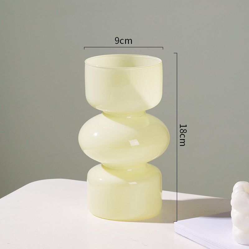 Norvo | Glass Dyre Vase - Flerfarget