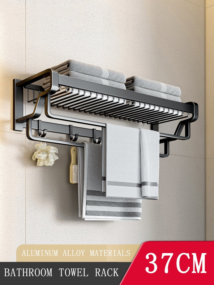 Norvo | Luxe Vegghengt Håndkle Stasjon Baderoms Organizer