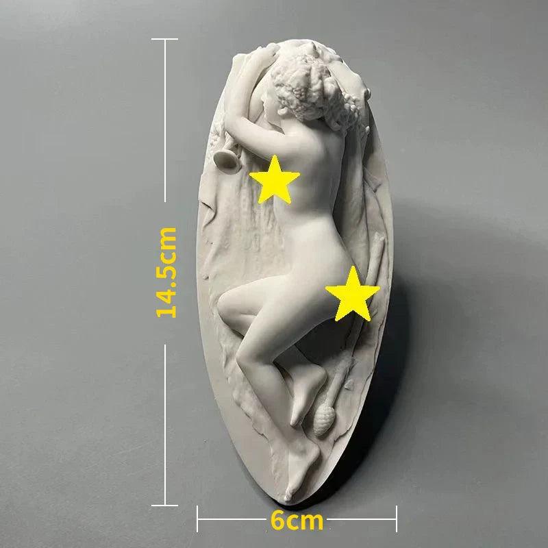 Norvo | Nordisk INS Stil Karakter Gips Statue DIY Malt Skisse Fotografi Rekvisitter Bord Dekorasjoner Hjem Kunst Gips Dekorasjon