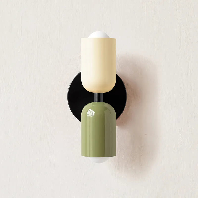 Norvo | Dobbel Hode Vegglampe Svart Base