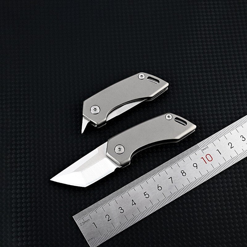 Norvo | Titan-Titanium legering Bag Nøkkelring Kniv