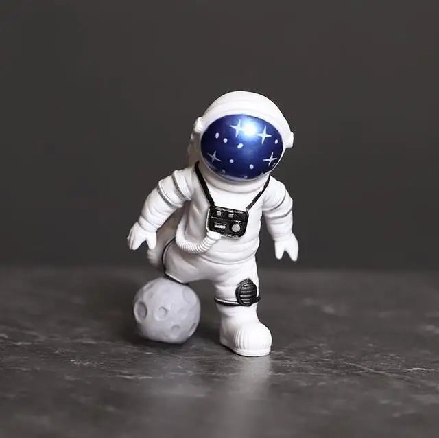 Norvo | Harpiks Astronaut Figur Statue Rom Reisende Skulptur Utdanningsleketøy Skrivebordsdekorasjon Astronaut Modell For Barn Gave