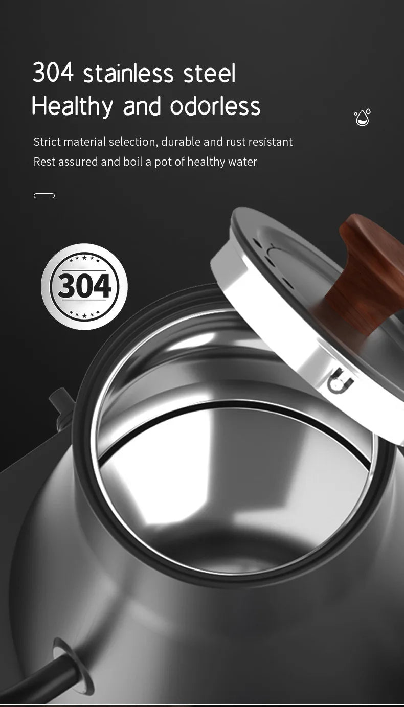 Norvo | 1200W Intelligent Elektrisk Vannkoker - Goose Neck Hånd Brygget Kaffe-kanne for Melkepulver & Presis Brygging