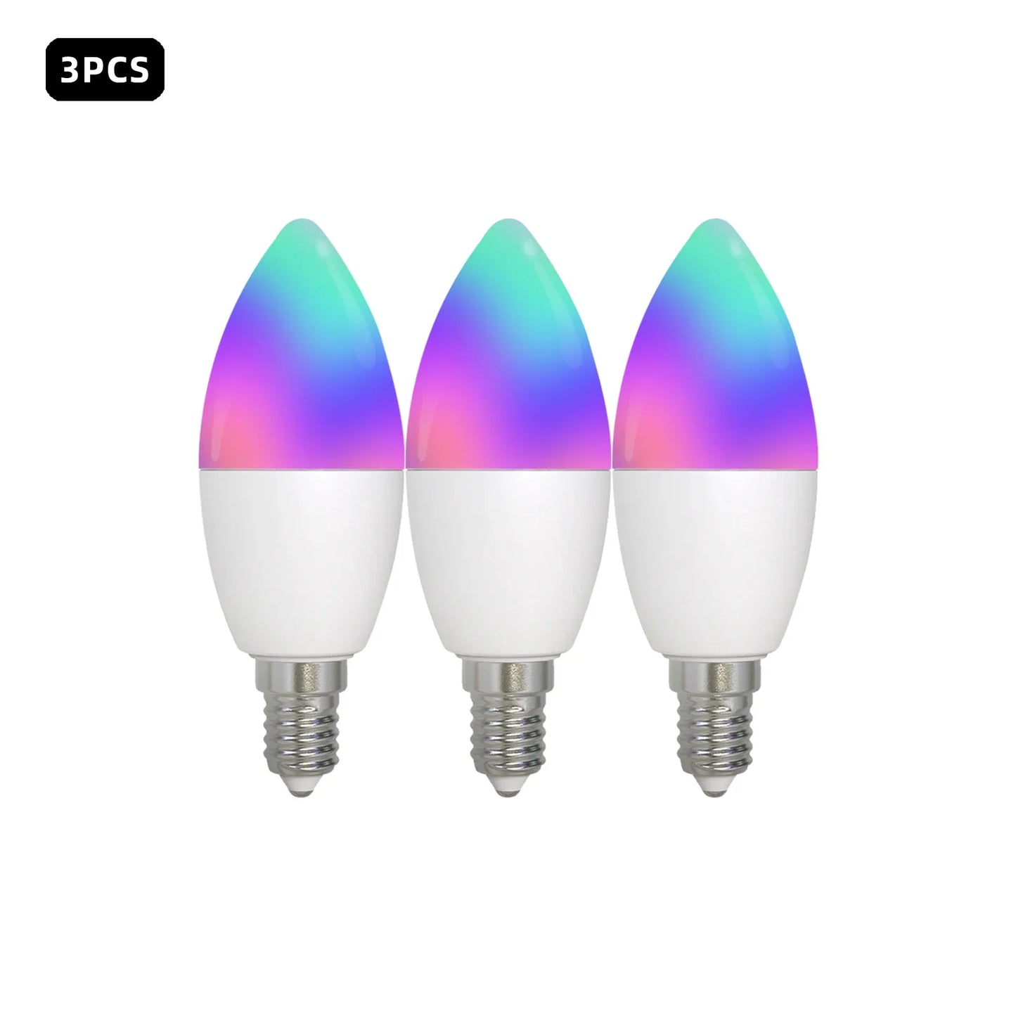 Tuya Zigbee LED Lyspære E14 - WiFi RGB Stearinlys Lampe Kontroll via SmartLife Google Alexa Apper