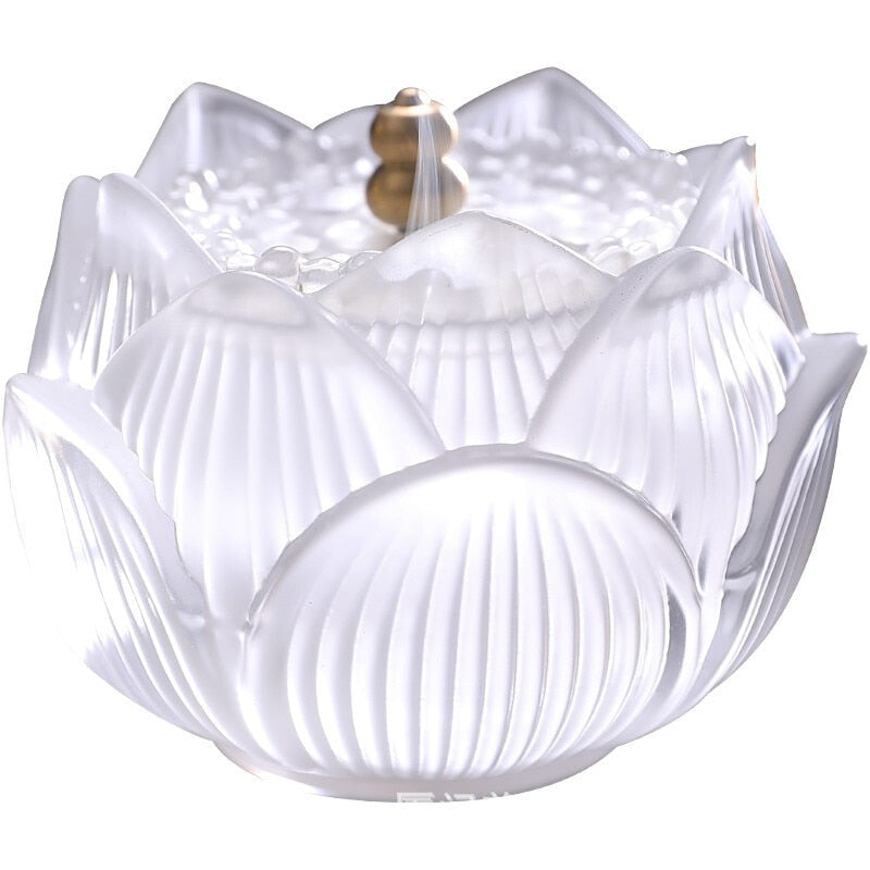 Norvo Decor Norvo Innendørs Røykfyr Sederovn Lotusvann glasert Røykstempleovn Ornament