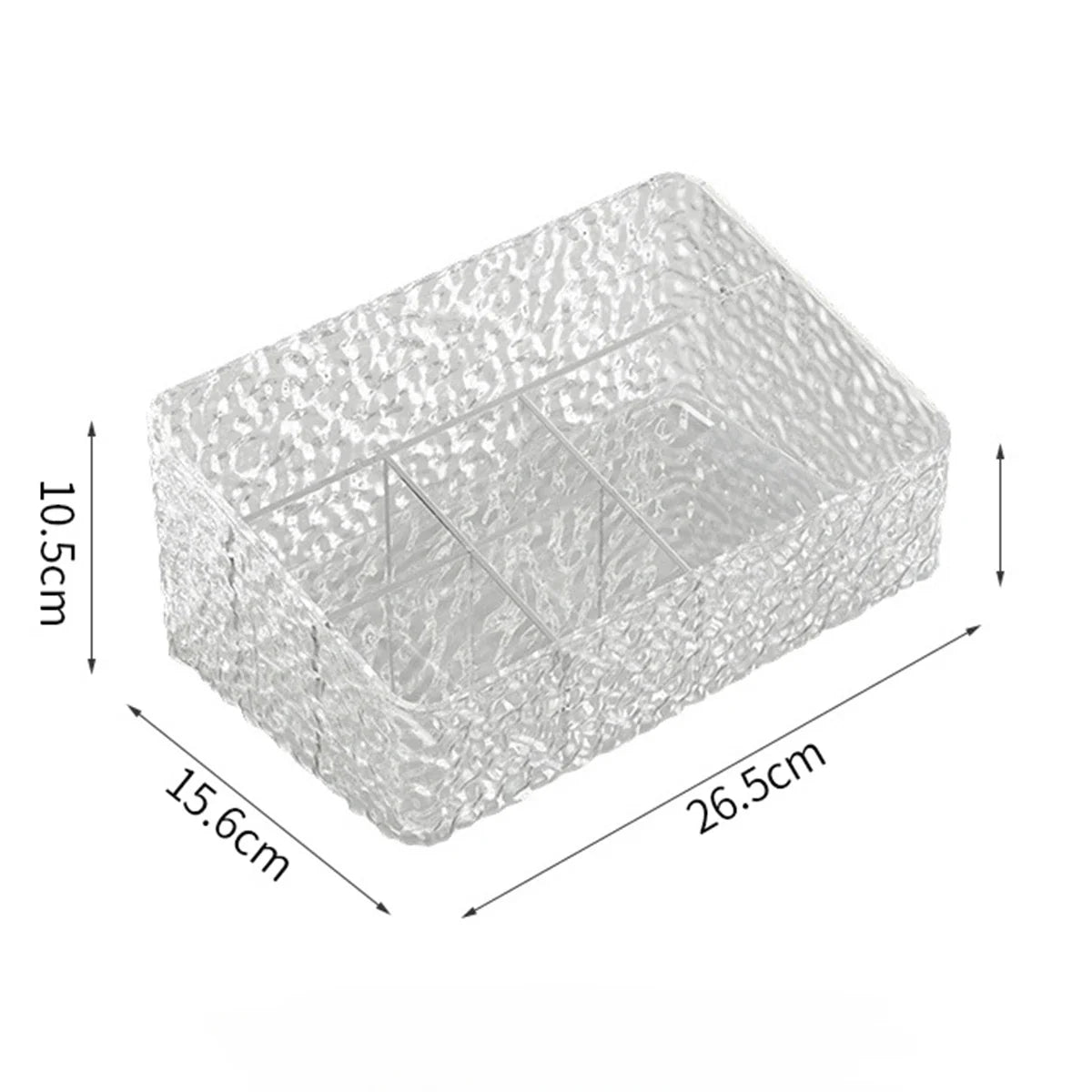 Norvo | Make-up Organiser Boks ClaryLux | Vannbølge Design | Stor Kapasitet | Åpen Trapezoidal Form