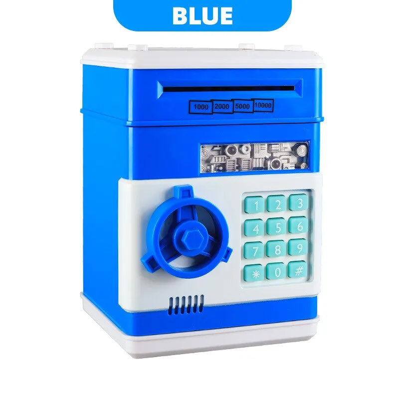 Norvo | Elektronisk spareboks med automatisk mini-safe, passordlås og mynttelger – Den ultimate gaven til barn!