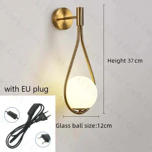 Norvo | Drop Luxury Glass Balls Vegglampe